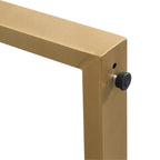 Ensemble de salle à manger rectangulaire moderne - Table en faux marbre et 6 chaises rembourrées