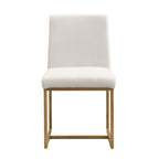 Ensemble de salle à manger rectangulaire moderne - Table en faux marbre et 6 chaises rembourrées