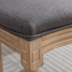 Chaise de salle à manger française à dossier ovale - Lot de 2, Chaise de salle à manger exquise - Chaise décorative rétro - Chaise d'appoint à cadre en bois massif
