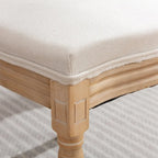 Chaise de salle à manger française à dossier ovale - Lot de 2, Chaise de salle à manger exquise - Chaise décorative rétro - Chaise d'appoint à cadre en bois massif