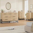 Commode à 4 tiroirs de 98 cm de haut avec rangement autoportante