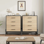 Commode à 4 tiroirs de 98 cm de haut avec rangement autoportante