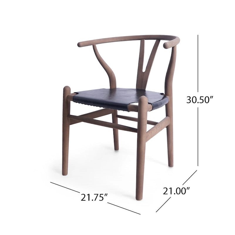 Lot de 6 chaises de salle à manger en bois de frêne - Style Mid-century Modern