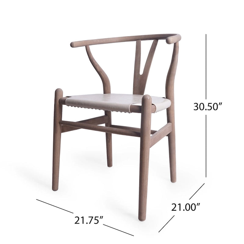 Lot de 6 chaises de salle à manger en bois de frêne - Style Mid-century Modern