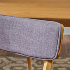 Ensemble de salle à manger rectangulaire 5 pièces en bois de style Mid-Century avec chaises