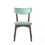 Ensemble de salle à manger rectangulaire 5 pièces en bois de style Mid-Century avec chaises