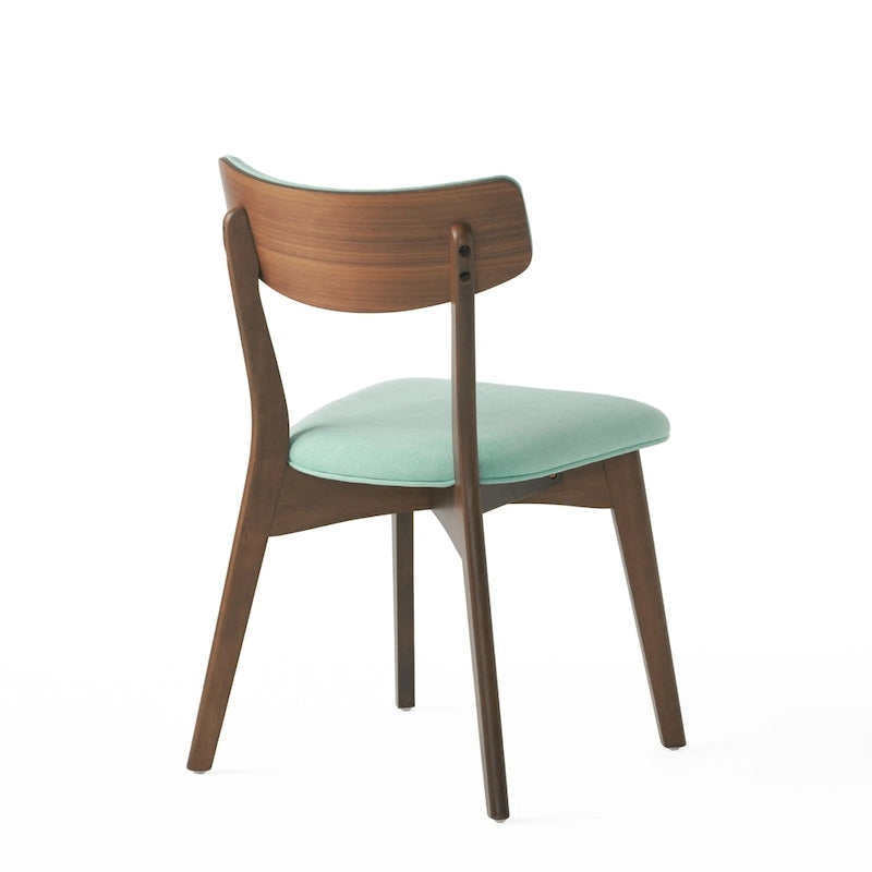 Ensemble de salle à manger rectangulaire 5 pièces en bois de style Mid-Century avec chaises