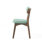 Ensemble de salle à manger rectangulaire 5 pièces en bois de style Mid-Century avec chaises