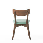 Ensemble de salle à manger rectangulaire 5 pièces en bois de style Mid-Century avec chaises