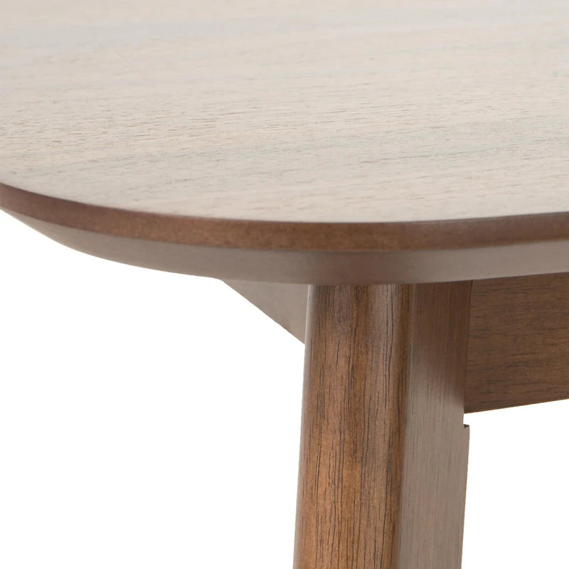Ensemble de salle à manger rectangulaire 5 pièces en bois de style Mid-Century avec chaises