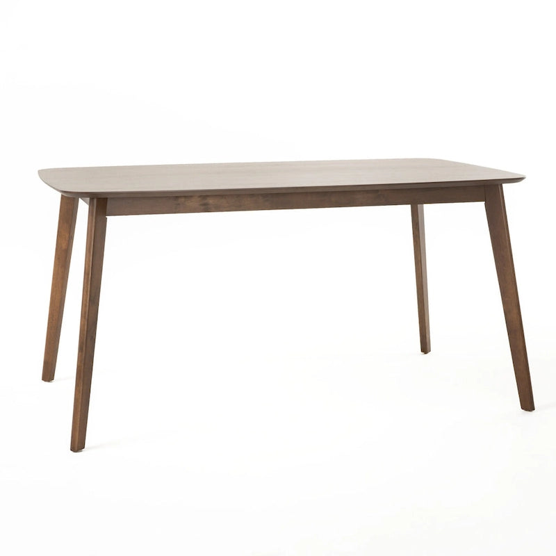 Ensemble de salle à manger rectangulaire 5 pièces en bois de style Mid-Century avec chaises