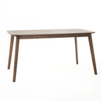Ensemble de salle à manger rectangulaire 5 pièces en bois de style Mid-Century avec chaises