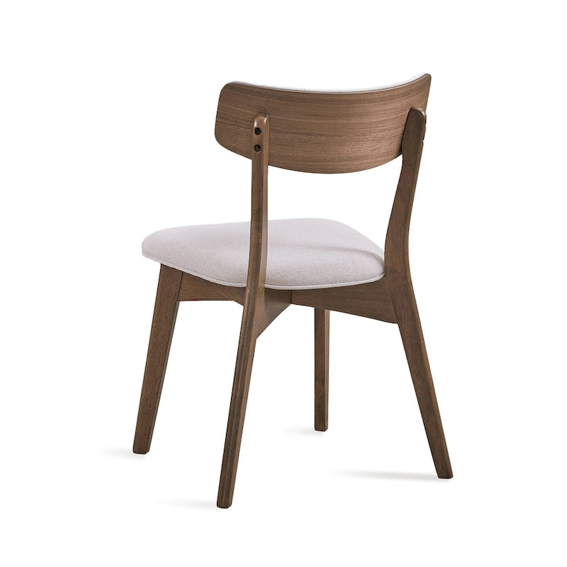 Ensemble de salle à manger rectangulaire 5 pièces en bois de style Mid-Century avec chaises