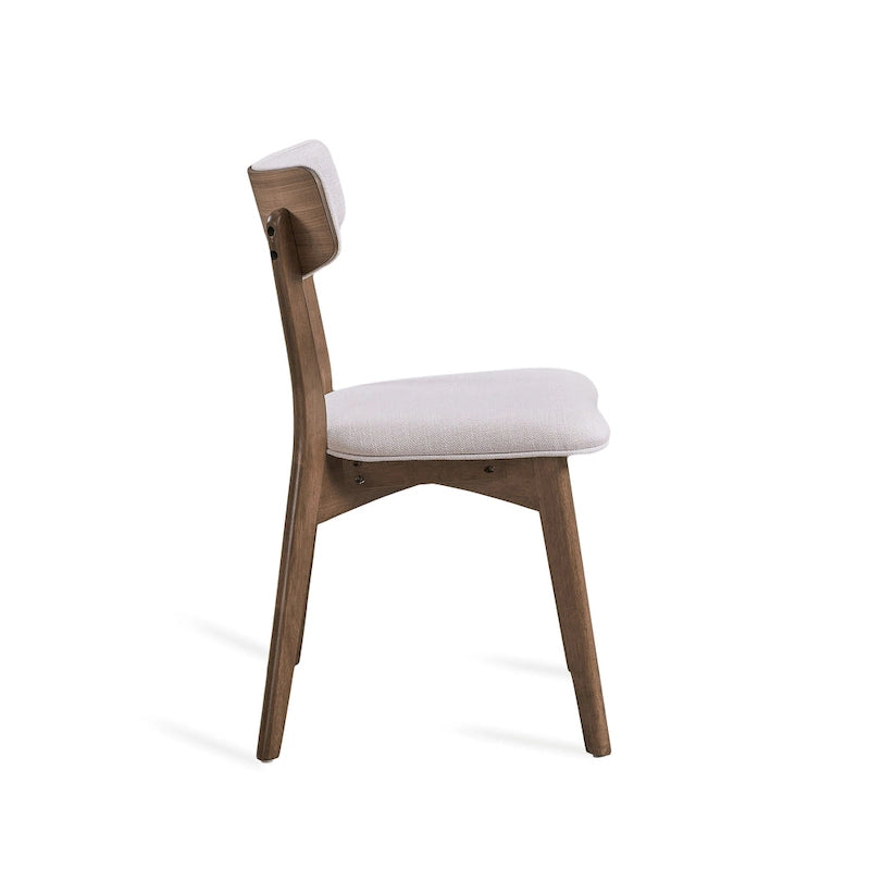 Ensemble de salle à manger rectangulaire 5 pièces en bois de style Mid-Century avec chaises