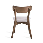 Ensemble de salle à manger rectangulaire 5 pièces en bois de style Mid-Century avec chaises