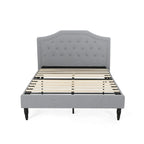 Lit plateforme Elinor rembourré de taille Queen - Meubles de chambre modernes