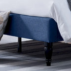Lit plateforme Elinor rembourré de taille Queen - Meubles de chambre modernes