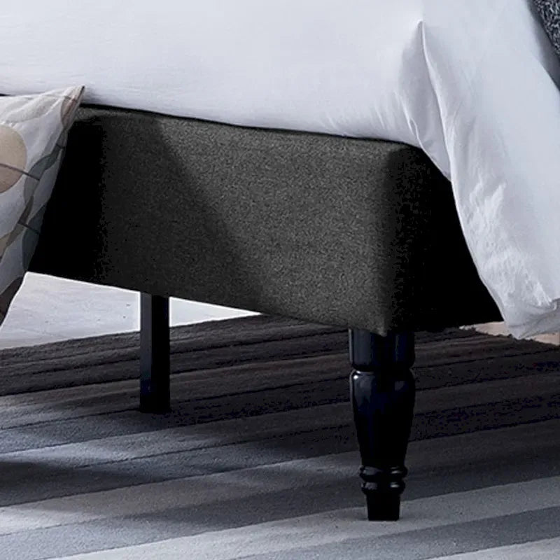Lit plateforme Elinor rembourré de taille Queen - Meubles de chambre modernes