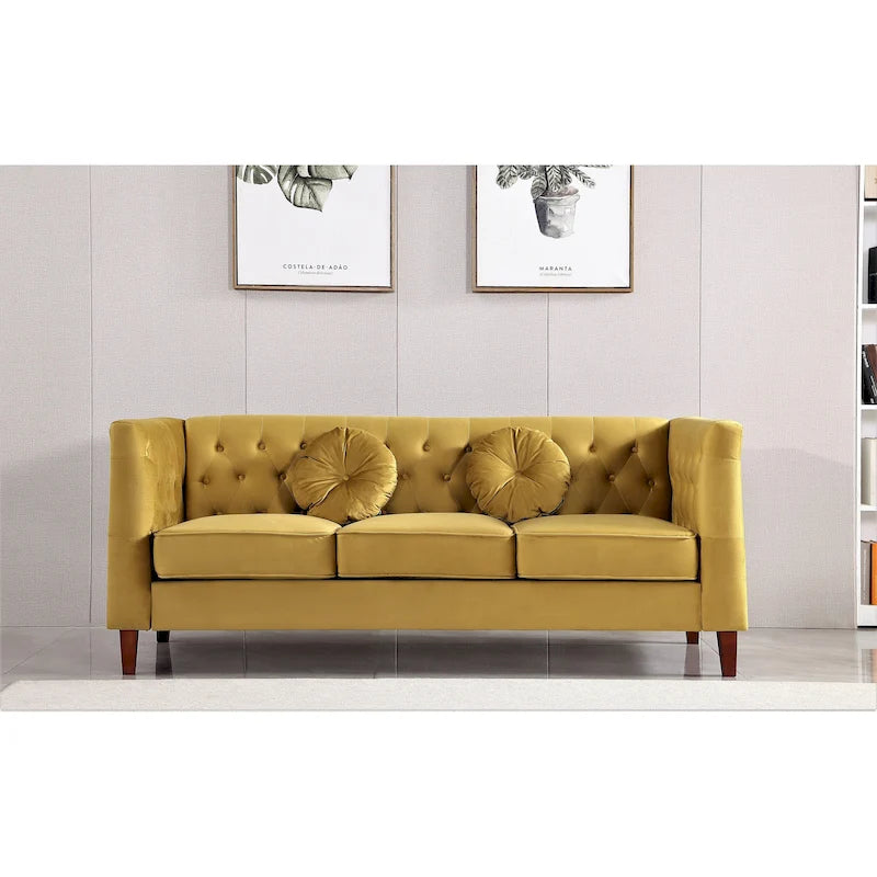 Canapé Chesterfield Classique - Canapé de salon capitonné