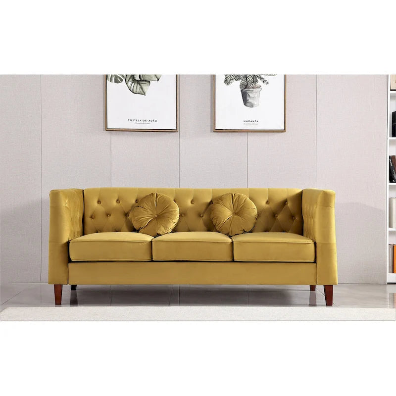 Canapé Chesterfield Classique - Canapé de salon capitonné