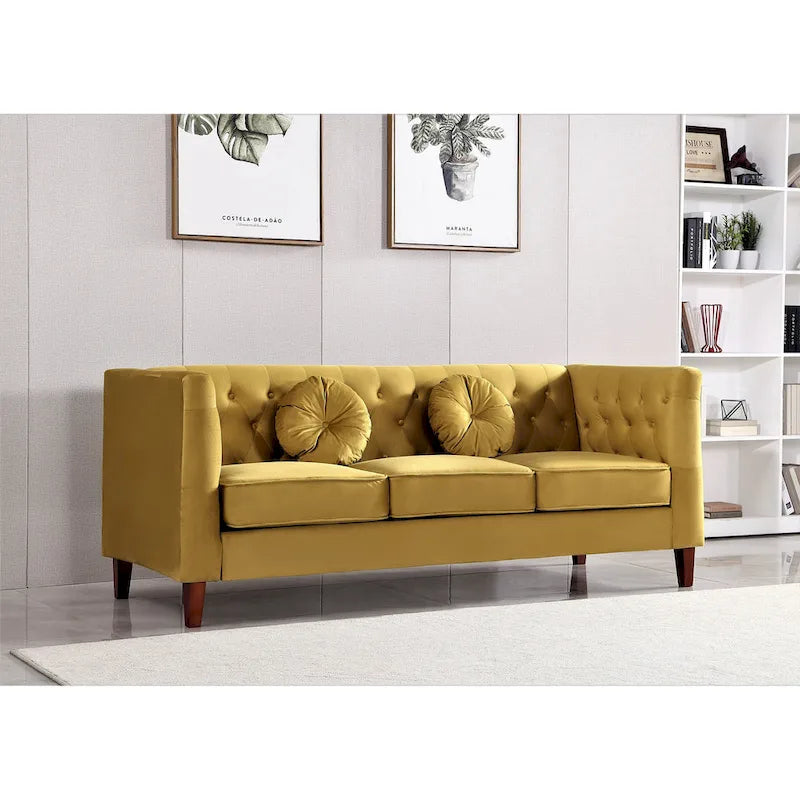 Canapé Chesterfield Classique - Canapé de salon capitonné