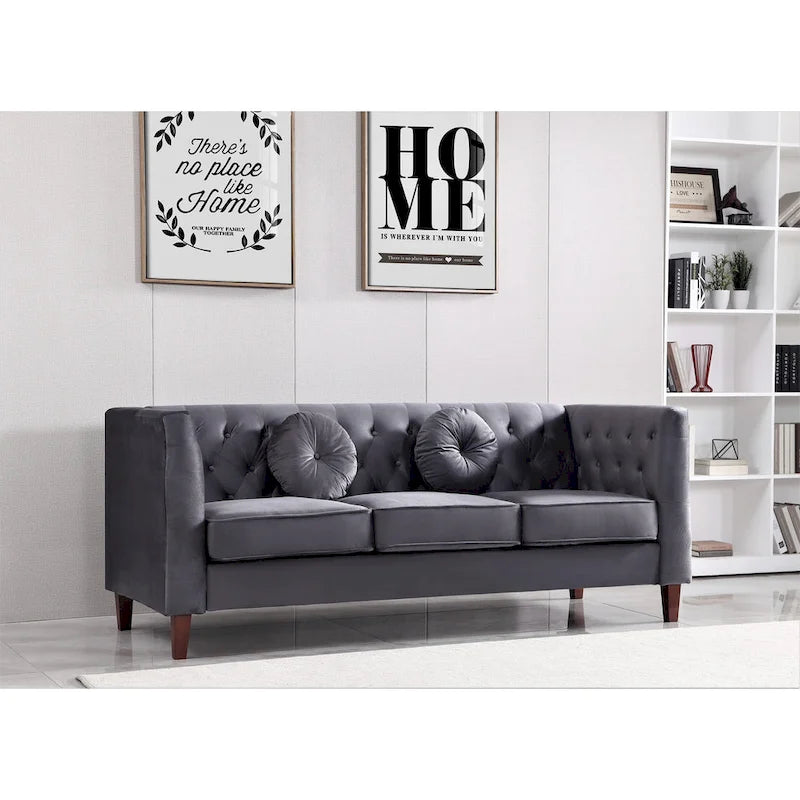 Canapé Chesterfield Classique - Canapé de salon capitonné
