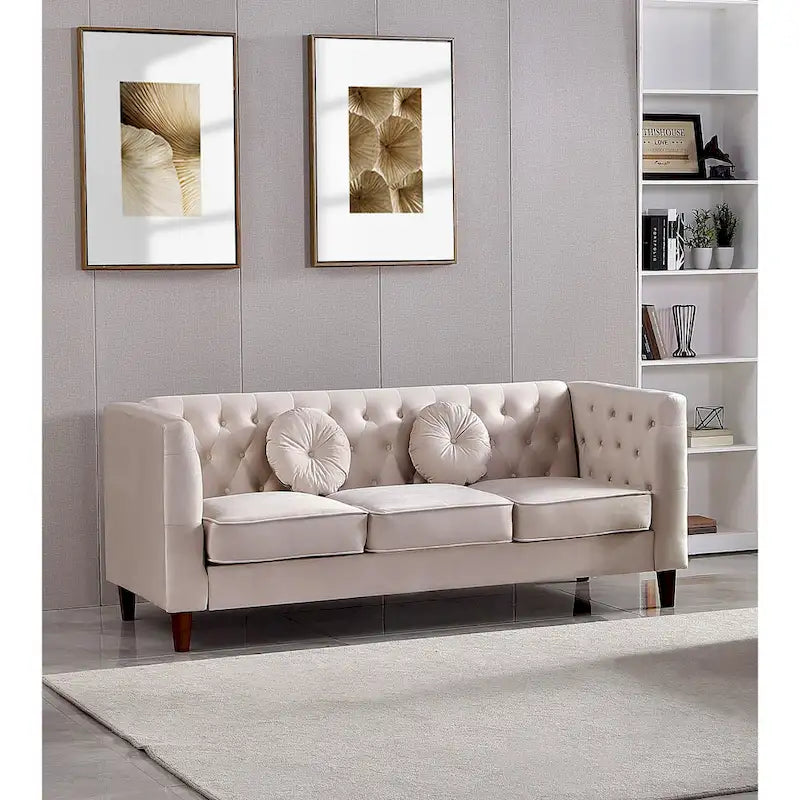 Canapé Chesterfield Classique - Canapé de salon capitonné
