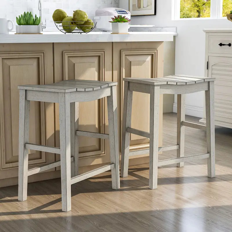 Ensemble table et tabourets de comptoir 5 pièces en bois de ferme