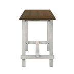 Ensemble table et tabourets de comptoir 5 pièces en bois de ferme