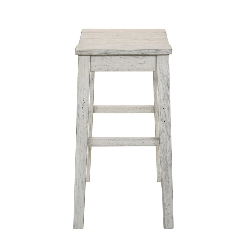 Ensemble table et tabourets de comptoir 5 pièces en bois de ferme
