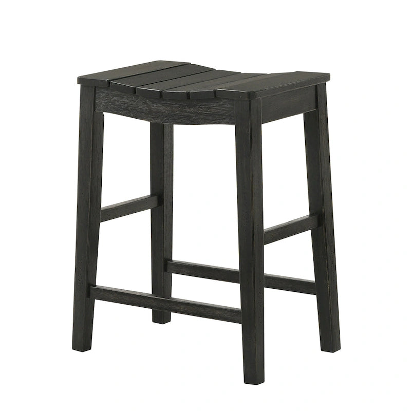 Ensemble table et tabourets de comptoir 5 pièces en bois de ferme