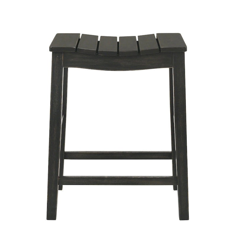 Ensemble table et tabourets de comptoir 5 pièces en bois de ferme