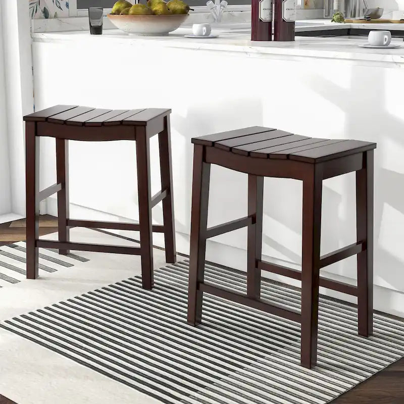 Ensemble table et tabourets de comptoir 5 pièces en bois de ferme
