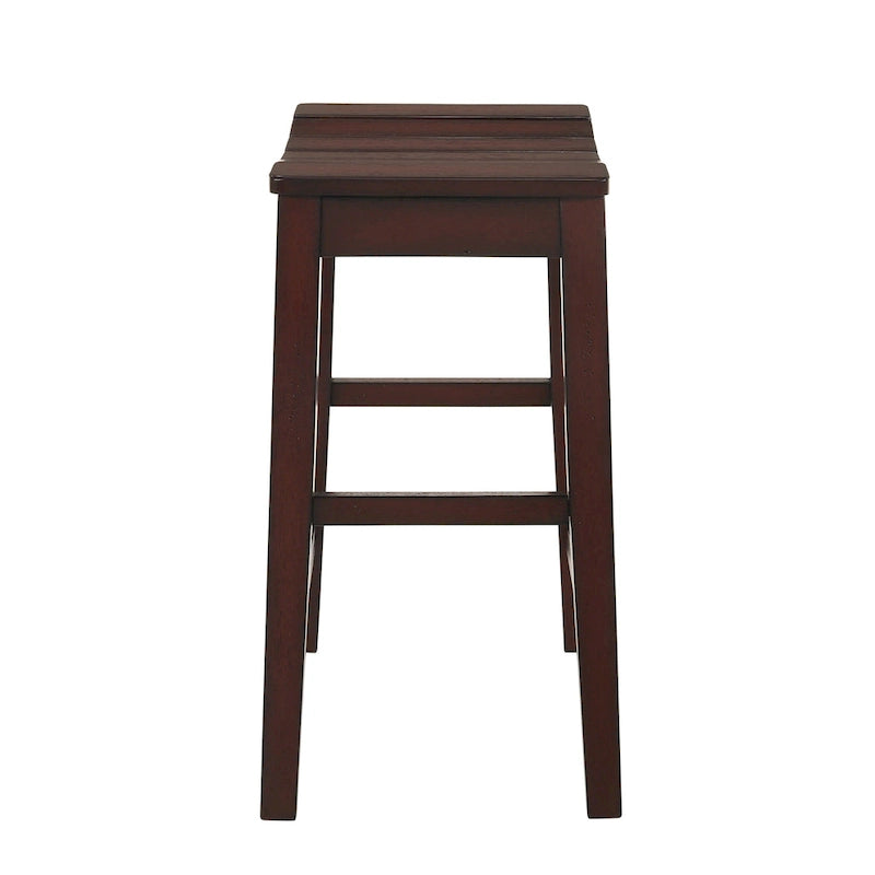 Ensemble table et tabourets de comptoir 5 pièces en bois de ferme