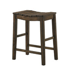 Ensemble table et tabourets de comptoir 5 pièces en bois de ferme