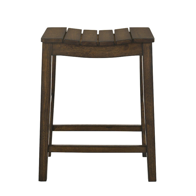 Ensemble table et tabourets de comptoir 5 pièces en bois de ferme