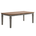 Table de salle à manger extensible en bois massif Elena - Style classique