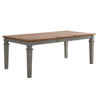 Table de salle à manger extensible en bois massif Elena - Style classique