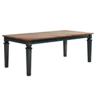 Table de salle à manger extensible en bois massif Elena - Style classique