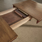 Table de salle à manger extensible en bois massif Elena - Style classique