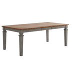 Table de salle à manger extensible en bois massif Elena - Style classique