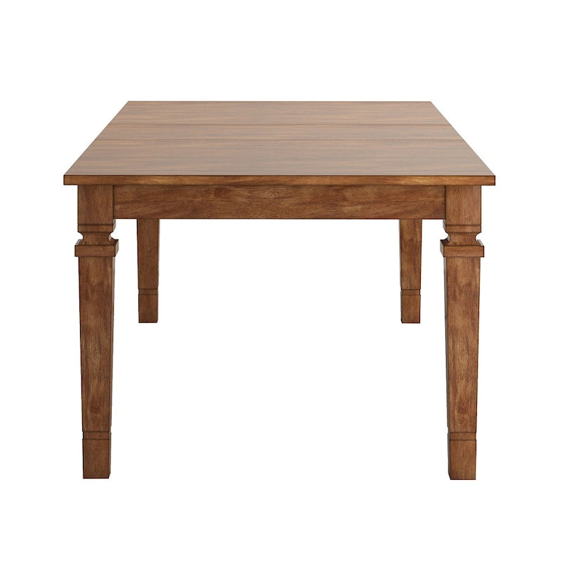 Table de salle à manger extensible en bois massif Elena - Style classique
