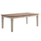 Table de salle à manger extensible en bois massif Elena - Style classique