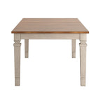 Table de salle à manger extensible en bois massif Elena - Style classique