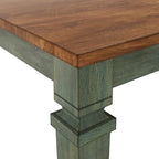 Table de salle à manger extensible en bois massif Elena - Style classique