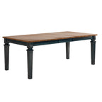 Table de salle à manger extensible en bois massif Elena - Style classique