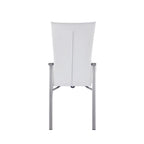 Ensemble de salle à manger 5 pièces en verre White Starphire - Style moderne