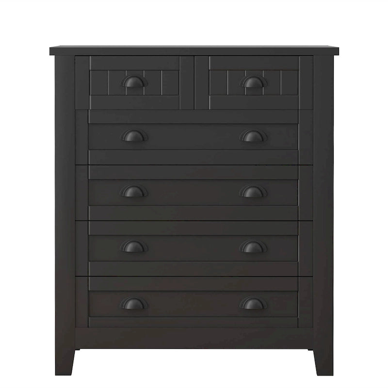 Commode, armoire de rangement de chambre avec poignée rétro en forme de coquille