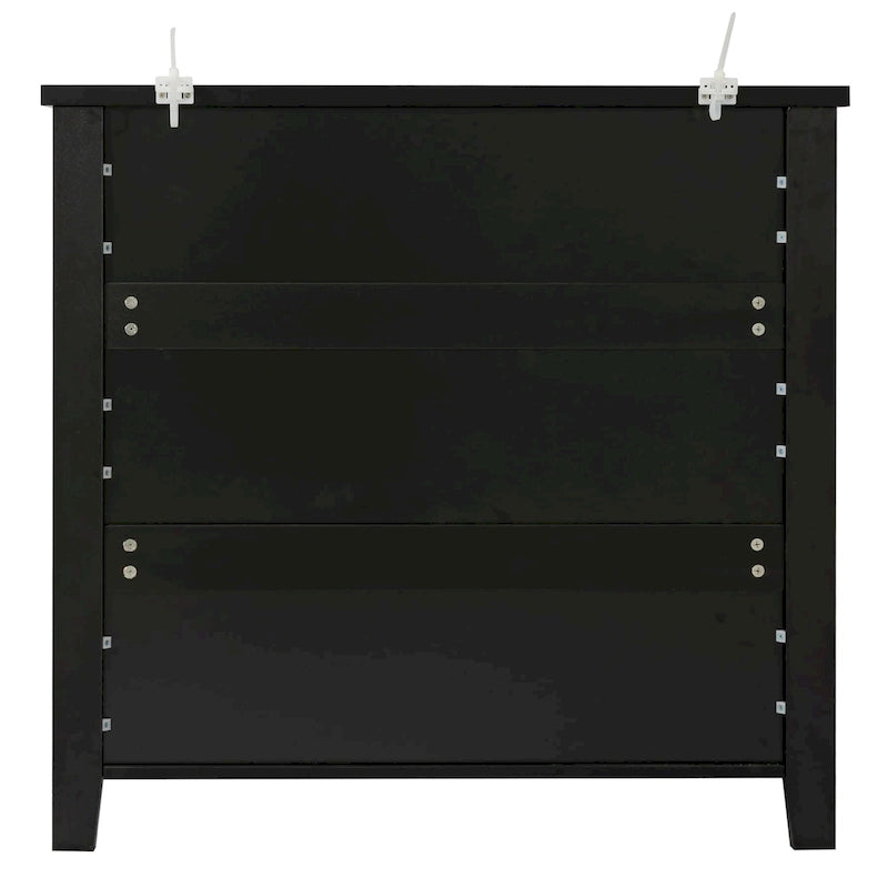Commode, armoire de rangement de chambre avec poignée rétro en forme de coquille