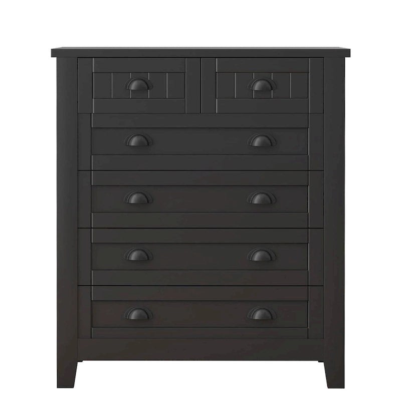 Commode, armoire de rangement de chambre avec poignée rétro en forme de coquille